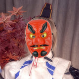Maxbell Japanese Tengu Mask Novelty Costume Props for Halloween Dressing up Festival
