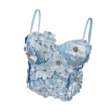 Maxbell Bustier Corset Vest Versatile Stylish Tank Top for Club Music Festival Dance S