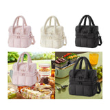 Maxbell Lunch Box Versatile Portable Cooler Handbag for Boys Girls Camping Traveling Pink