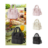 Maxbell Lunch Box Versatile Portable Cooler Handbag for Boys Girls Camping Traveling Pink