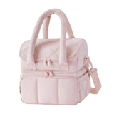 Maxbell Lunch Box Versatile Portable Cooler Handbag for Boys Girls Camping Traveling Pink