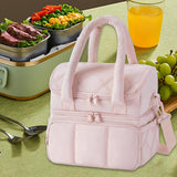 Maxbell Lunch Box Versatile Portable Cooler Handbag for Boys Girls Camping Traveling Pink