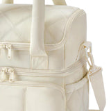 Maxbell Lunch Box Versatile Portable Cooler Handbag for Boys Girls Camping Traveling Beige