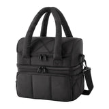 Maxbell Lunch Box Versatile Portable Cooler Handbag for Boys Girls Camping Traveling Black