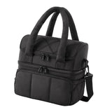 Maxbell Lunch Box Versatile Portable Cooler Handbag for Boys Girls Camping Traveling Black