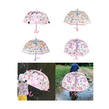 Maxbell Children Umbrella Clear Rain Umbrella Windproof Stick Umbrella for Traveling Kitten