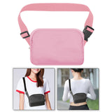 Maxbell Running Phone Pouch Crossbody Bag 19.5x14cm for Running Workout Nylon Fabric Pink