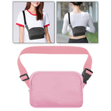 Maxbell Running Phone Pouch Crossbody Bag 19.5x14cm for Running Workout Nylon Fabric Pink