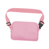 Maxbell Running Phone Pouch Crossbody Bag 19.5x14cm for Running Workout Nylon Fabric Pink