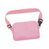 Maxbell Running Phone Pouch Crossbody Bag 19.5x14cm for Running Workout Nylon Fabric Pink