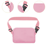 Maxbell Running Phone Pouch Crossbody Bag 19.5x14cm for Running Workout Nylon Fabric Pink