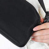 Maxbell Running Phone Pouch Crossbody Bag 19.5x14cm for Running Workout Nylon Fabric Black