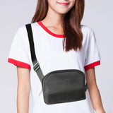 Maxbell Running Phone Pouch Crossbody Bag 19.5x14cm for Running Workout Nylon Fabric Black
