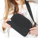Maxbell Running Phone Pouch Crossbody Bag 19.5x14cm for Running Workout Nylon Fabric Black