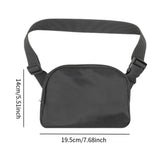 Maxbell Running Phone Pouch Crossbody Bag 19.5x14cm for Running Workout Nylon Fabric Black