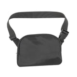 Maxbell Running Phone Pouch Crossbody Bag 19.5x14cm for Running Workout Nylon Fabric Black