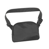 Maxbell Running Phone Pouch Crossbody Bag 19.5x14cm for Running Workout Nylon Fabric Black