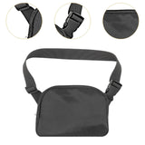 Maxbell Running Phone Pouch Crossbody Bag 19.5x14cm for Running Workout Nylon Fabric Black