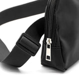 Maxbell Running Phone Pouch Crossbody Bag 19.5x14cm for Running Workout Nylon Fabric Black