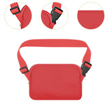 Maxbell Running Phone Pouch Crossbody Bag 19.5x14cm for Running Workout Nylon Fabric Red
