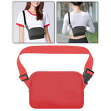 Maxbell Running Phone Pouch Crossbody Bag 19.5x14cm for Running Workout Nylon Fabric Red