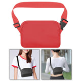 Maxbell Running Phone Pouch Crossbody Bag 19.5x14cm for Running Workout Nylon Fabric Red
