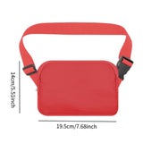 Maxbell Running Phone Pouch Crossbody Bag 19.5x14cm for Running Workout Nylon Fabric Red