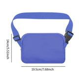 Maxbell Running Phone Pouch Crossbody Bag 19.5x14cm for Running Workout Nylon Fabric Blue
