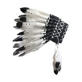 Maxbell Chief Indian Hat Artificial Feather Headdress for Carnival Stage Performance