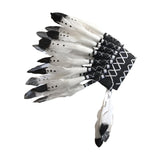 Maxbell Chief Indian Hat Artificial Feather Headdress for Carnival Stage Performance