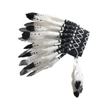 Maxbell Chief Indian Hat Artificial Feather Headdress for Carnival Stage Performance
