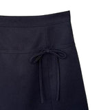 Maxbell Casual Short Skirt Bow Front A Line Skirt for Daily Wear Traveling Date Navy M