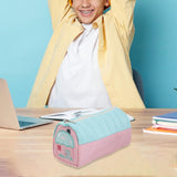Maxbell Pencil Bag Lovely Zipper Multipurpose Pencil Case for Boys and Girls Present Pink