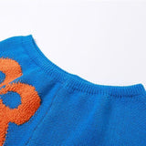 Maxbell 2Pcs Women Knitted Shorts Set Outfits Stylish Crochet Tube Crop Tops S