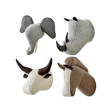 Maxbell 3D Animal Head Wall Decor Christmas Gift Dorm Stuffed Animal Head Wall Mount Elephant 31X39CM