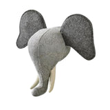 Maxbell 3D Animal Head Wall Decor Christmas Gift Dorm Stuffed Animal Head Wall Mount Elephant 31X39CM