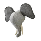 Maxbell 3D Animal Head Wall Decor Christmas Gift Dorm Stuffed Animal Head Wall Mount Elephant 31X39CM