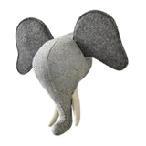 Maxbell 3D Animal Head Wall Decor Christmas Gift Dorm Stuffed Animal Head Wall Mount Elephant 31X39CM