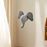 Maxbell 3D Animal Head Wall Decor Christmas Gift Dorm Stuffed Animal Head Wall Mount Elephant 31X39CM
