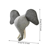 Maxbell 3D Animal Head Wall Decor Christmas Gift Dorm Stuffed Animal Head Wall Mount Elephant 31X39CM