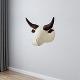 Maxbell 3D Animal Head Wall Decor Christmas Gift Dorm Stuffed Animal Head Wall Mount Buffalo 24X30CM