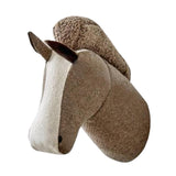 Maxbell 3D Animal Head Wall Decor Christmas Gift Dorm Stuffed Animal Head Wall Mount Horse 22X24CM