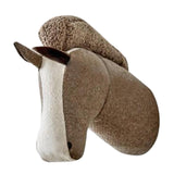 Maxbell 3D Animal Head Wall Decor Christmas Gift Dorm Stuffed Animal Head Wall Mount Horse 22X24CM