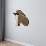 Maxbell 3D Animal Head Wall Decor Christmas Gift Dorm Stuffed Animal Head Wall Mount Horse 22X24CM