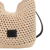 Maxbell Crochet Beach Casual Hollow Classic Shoulder Bag for Daily Everyday Work Black