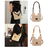 Maxbell Crochet Beach Casual Hollow Classic Shoulder Bag for Daily Everyday Work Black