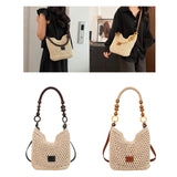 Maxbell Crochet Beach Casual Hollow Classic Shoulder Bag for Daily Everyday Work Black