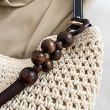 Maxbell Crochet Beach Casual Hollow Classic Shoulder Bag for Daily Everyday Work Black