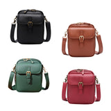 Maxbell Shoulder Bag Double Zipper Unisex Versatile Crossbody Bag for Women Men Work black