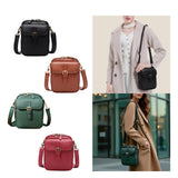 Maxbell Shoulder Bag Double Zipper Unisex Versatile Crossbody Bag for Women Men Work black